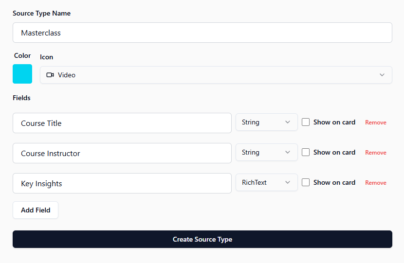 Custom Source Type fields in Kernel